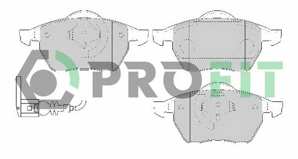 Kit de plaquettes de frein, frein à disque PROFIT 5000-1463 C