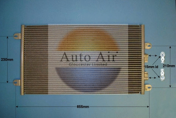 Condenseur, climatisation AUTO AIR GLOUCESTER 16-9735