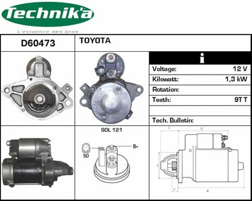 Démarreur Technika D60473