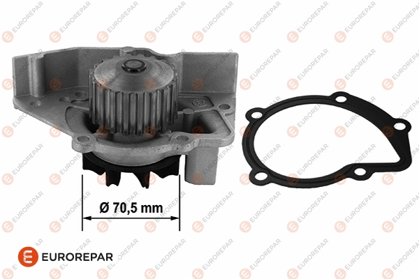 Pompe à eau, refroidissement du moteur EUROREPAR 1682242280