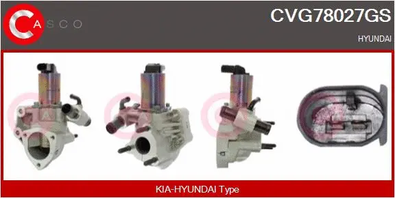 Vanne EGR CASCO CVG78027GS