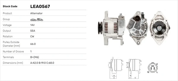 Alternateur LUSA LEA0567