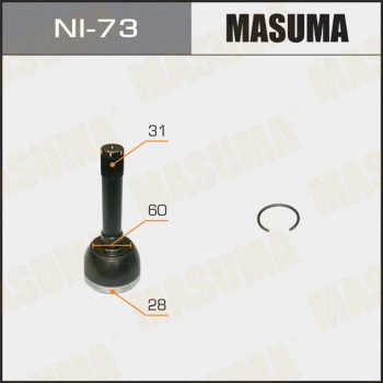 Jeu de joints, arbre de transmission MASUMA NI-73