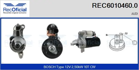 Démarreur RECOFICIAL REC6010460.0