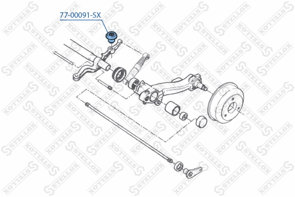 Suspension, bras de liaison STELLOX 77-00091-SX