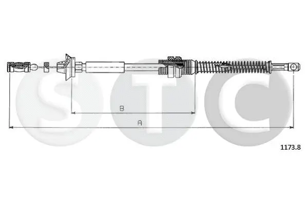 Câble d'accélération STC T481548