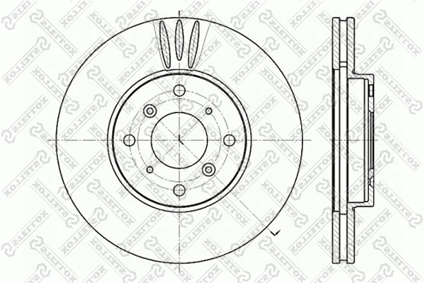Disque de frein STELLOX 6020-2625V-SX