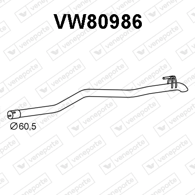 Tuyau d'échappement VENEPORTE VW80986