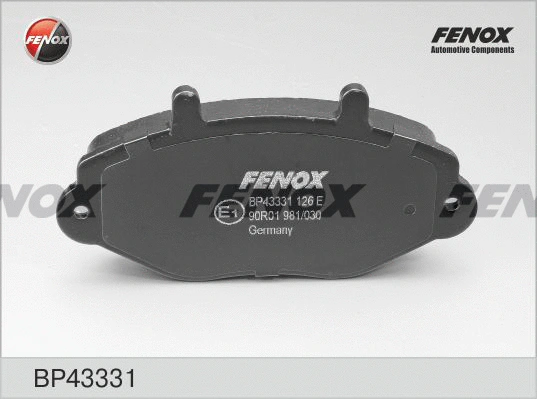 Kit de plaquettes de frein, frein à disque FENOX BP43331