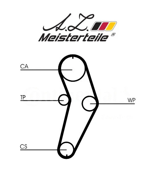 Kit de courroie crantée A.Z. Meisterteile AZMT-30-058-2091