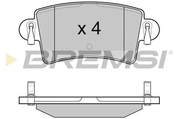 Kit de plaquettes de frein, frein à disque BREMSI BP3074