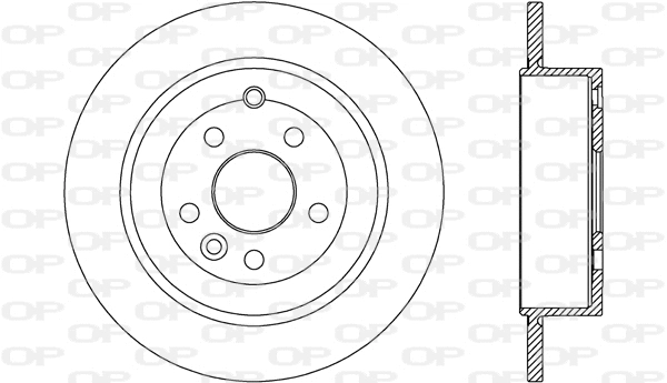 Disque de frein OPEN PARTS BDA2671.10