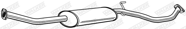 Silencieux central WALKER 22625
