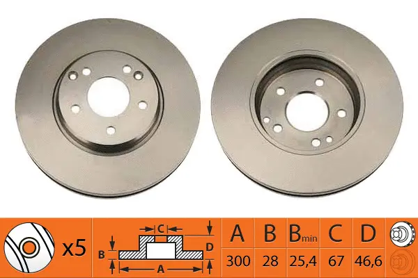 Disque de frein SB BR31108T
