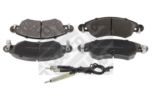 Kit de plaquettes de frein, frein à disque MAPCO 6558