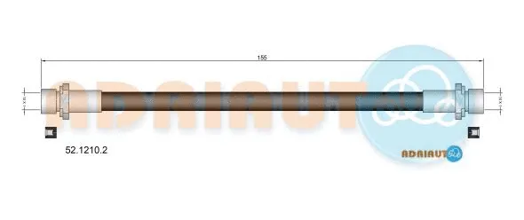 Flexible de frein ADRIAUTO 52.1210.2