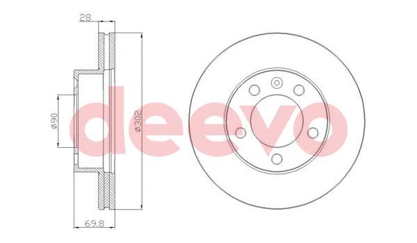 Disque de frein DEEVO BD24460