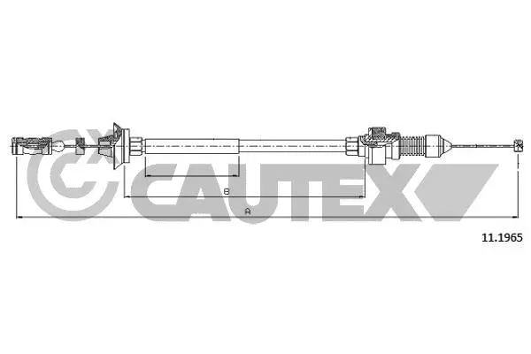 Câble d'accélération CAUTEX 038298