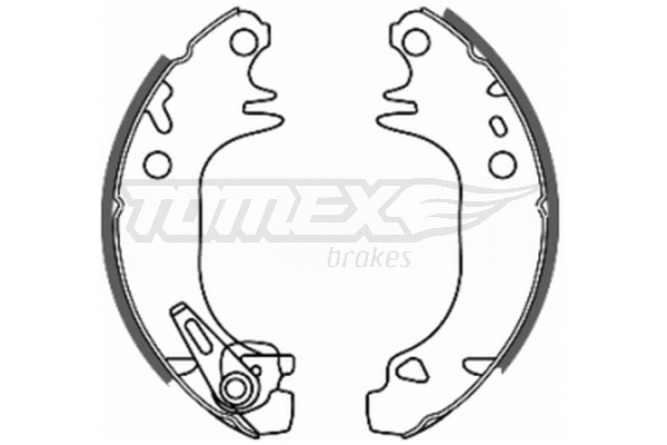 Jeu de mâchoires de frein TOMEX Brakes TX 20-44