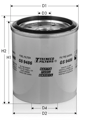 Filtre à carburant TECNECO FILTERS GS9486