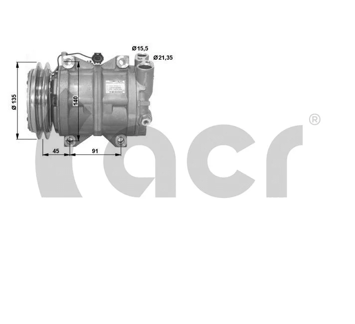Compresseur, climatisation ACR 134712