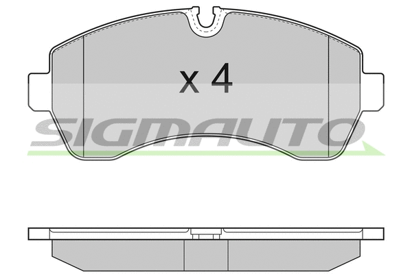 Kit de plaquettes de frein, frein à disque SIGMAUTO SPB290