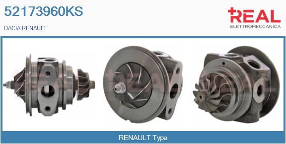 Groupe carter, turbocompresseur REAL 52173960KS