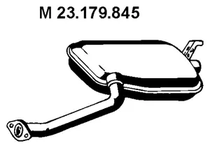 Silencieux central EBERSPÄCHER 23.179.845