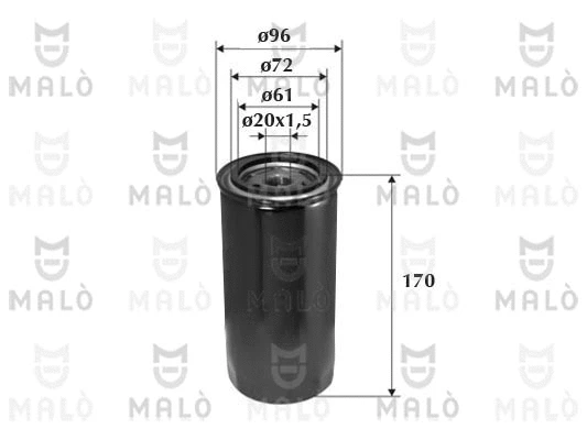 Filtre à carburant AKRON-MALÒ 1520058