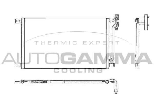 Condenseur, climatisation AUTOGAMMA 102605
