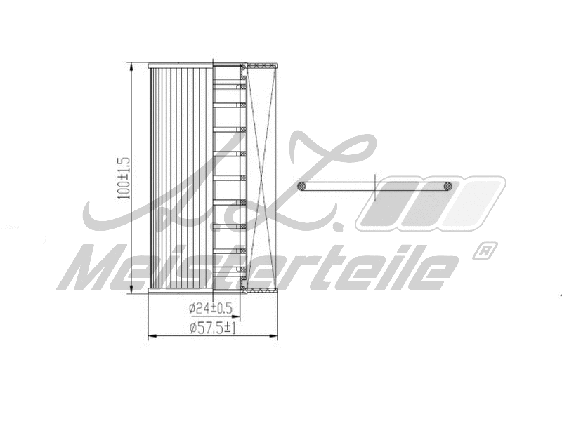 Filtre à huile A.Z. Meisterteile AZMT-41-040-1345