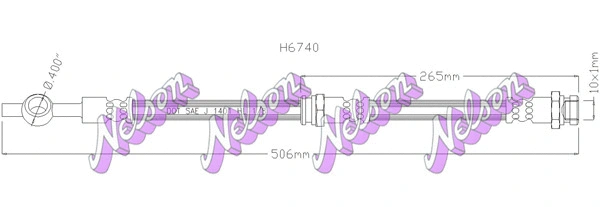 Flexible de frein KAWE H6740