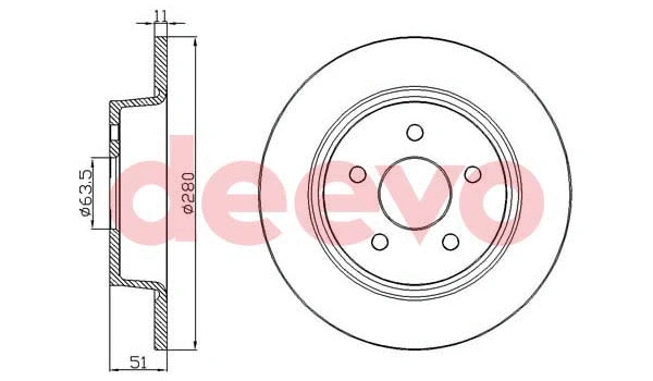 Disque de frein DEEVO BD24800