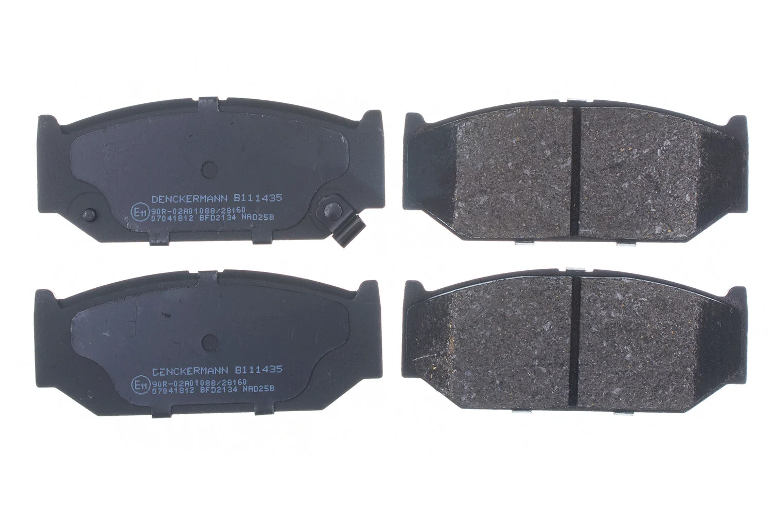 Kit de plaquettes de frein, frein à disque DENCKERMANN B111435