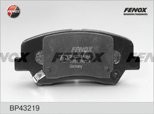 Kit de plaquettes de frein, frein à disque FENOX BP43219