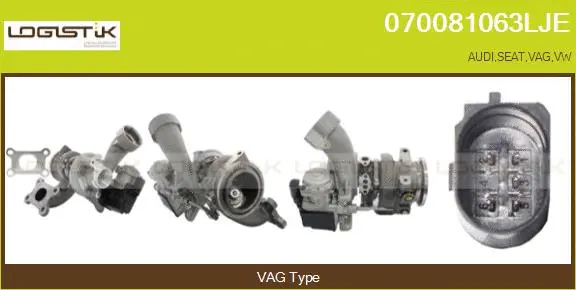 Turbocompresseur, suralimentation LGK 070081063LJE