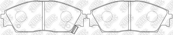 Kit de plaquettes de frein, frein à disque NiBK PN8191