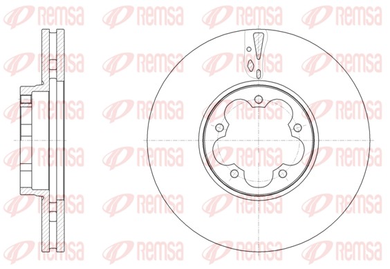 Disque de frein REMSA 61568.10