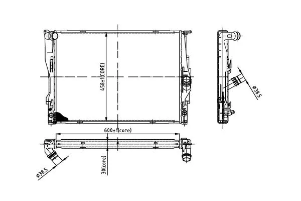 Radiateur, refroidissement du moteur ORDONEZ 2066066