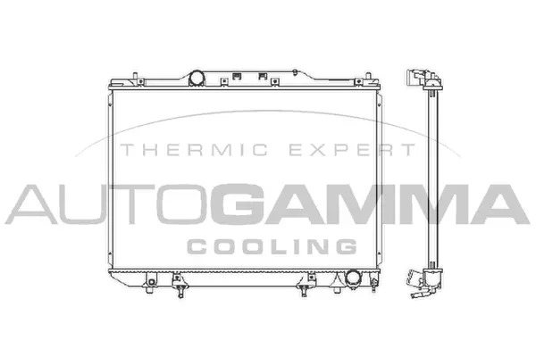 Radiateur, refroidissement du moteur AUTOGAMMA 102373