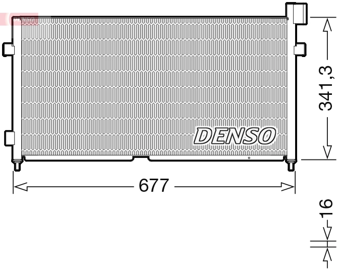 Condenseur, climatisation DENSO DCN99056
