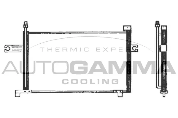 Condenseur, climatisation AUTOGAMMA 102720