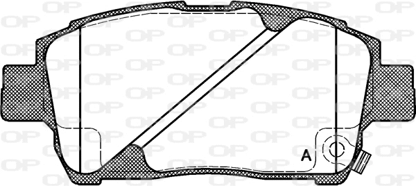 Kit de plaquettes de frein, frein à disque OPEN PARTS BPA0740.02