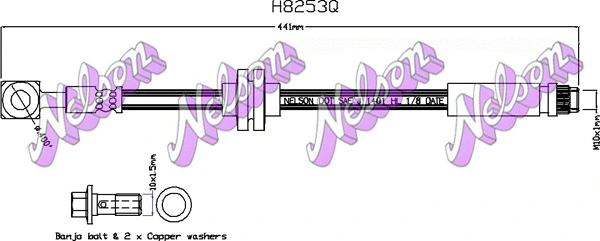 Flexible de frein KAWE H8253Q