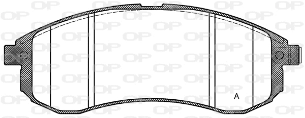 Kit de plaquettes de frein, frein à disque OPEN PARTS BPA1129.01