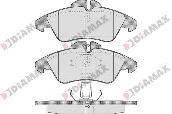 Kit de plaquettes de frein, frein à disque DIAMAX N09058