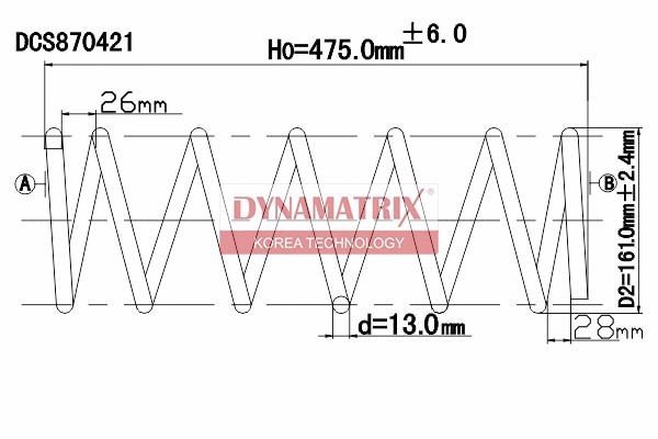 Ressort de suspension DYNAMATRIX DCS870421