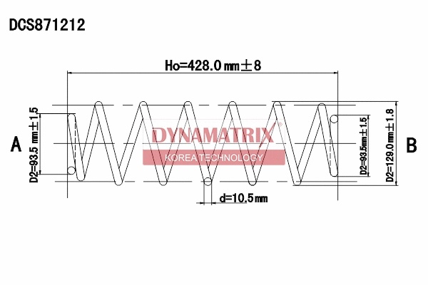 Ressort de suspension DYNAMATRIX DCS871212