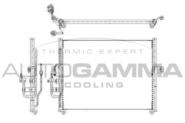 Condenseur, climatisation AUTOGAMMA 103842