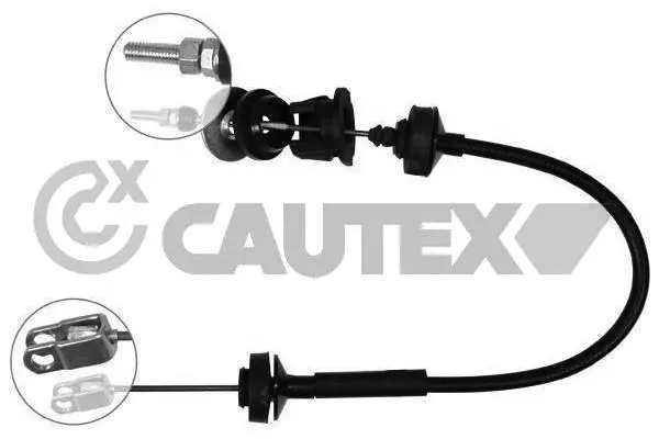 Tirette à câble, commande d'embrayage CAUTEX 760148
